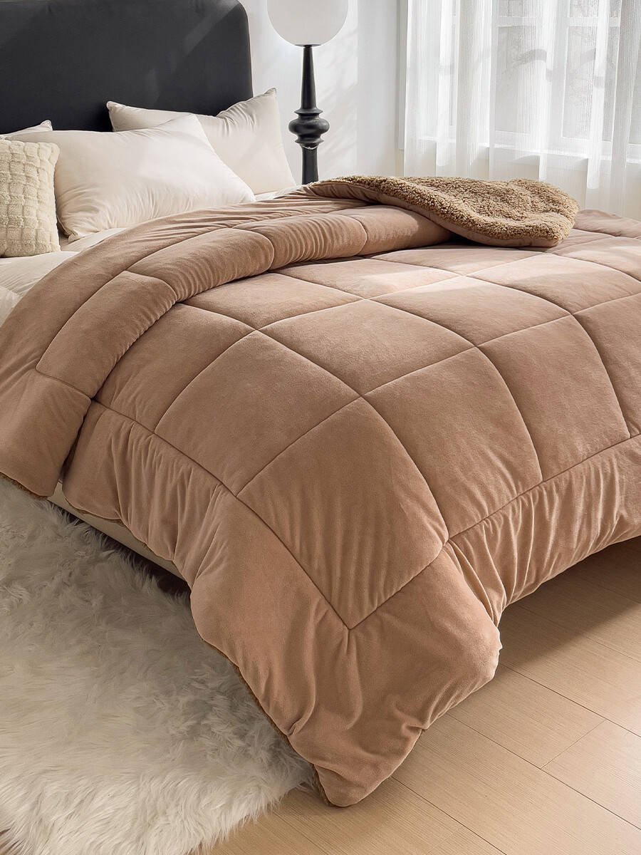 ACOLCHADO VELVET SHERPA - BEIGE 