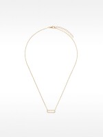 Collar Corto Con Circonitas dorado