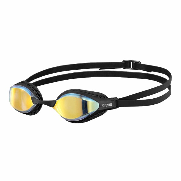 Lentes Espejados De Competición Natacion Unisex Adulto Arena Air-Speed Mirror Goggles Amarillo Cobre-Negro