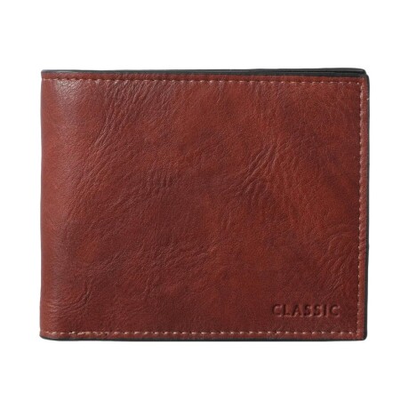 Billetera simplex caballero rojizo