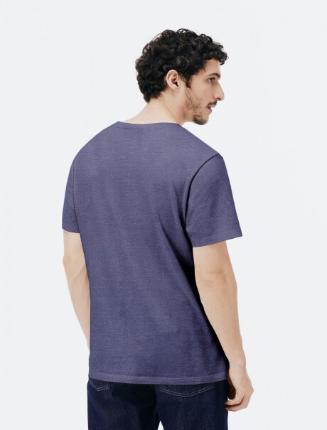 CAMISETA BÁSICA UNISSEX REGULAR WORLD AZUL