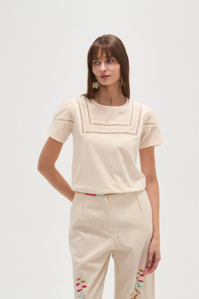 Remera Arboletes - Crudo / Natural 