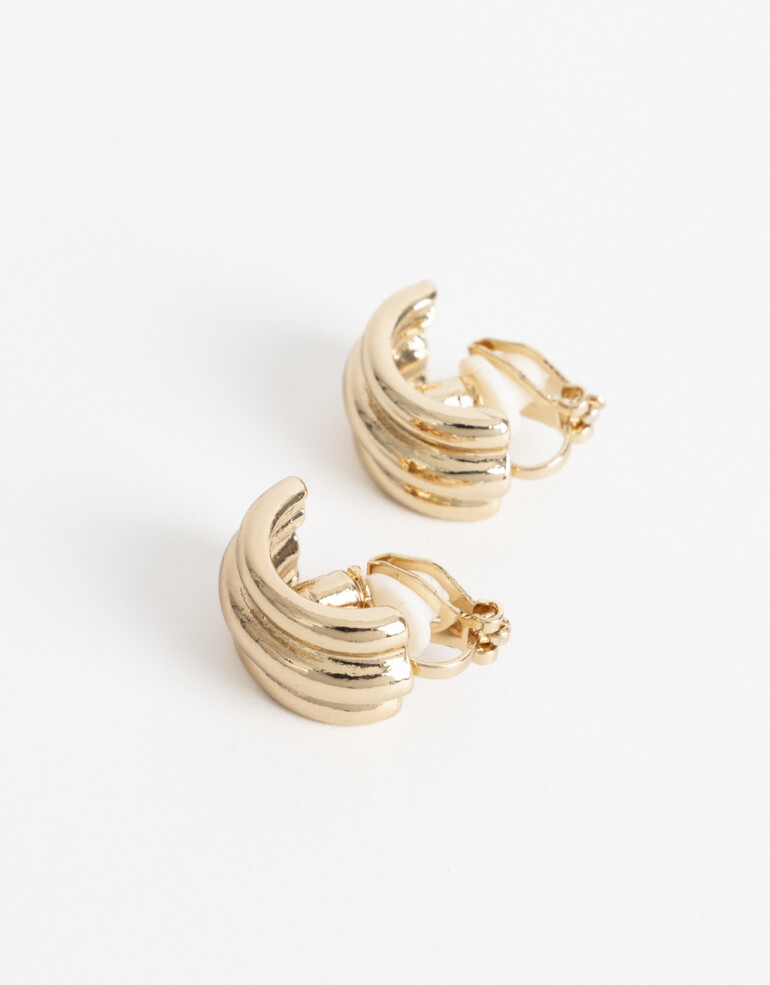 Aros Clips Metal Aros Clip Metal Bold Dorado - Dorado