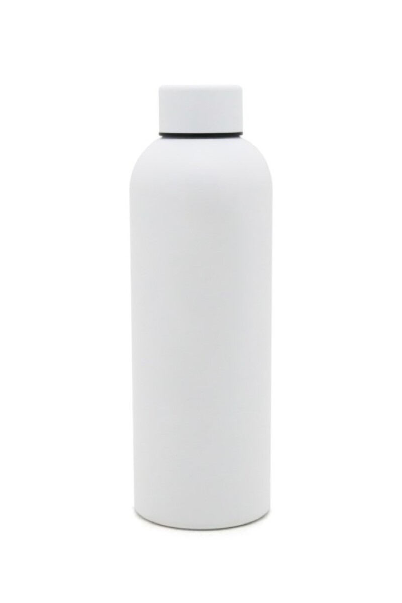 Botella doble capa de acero 500ML Blanco