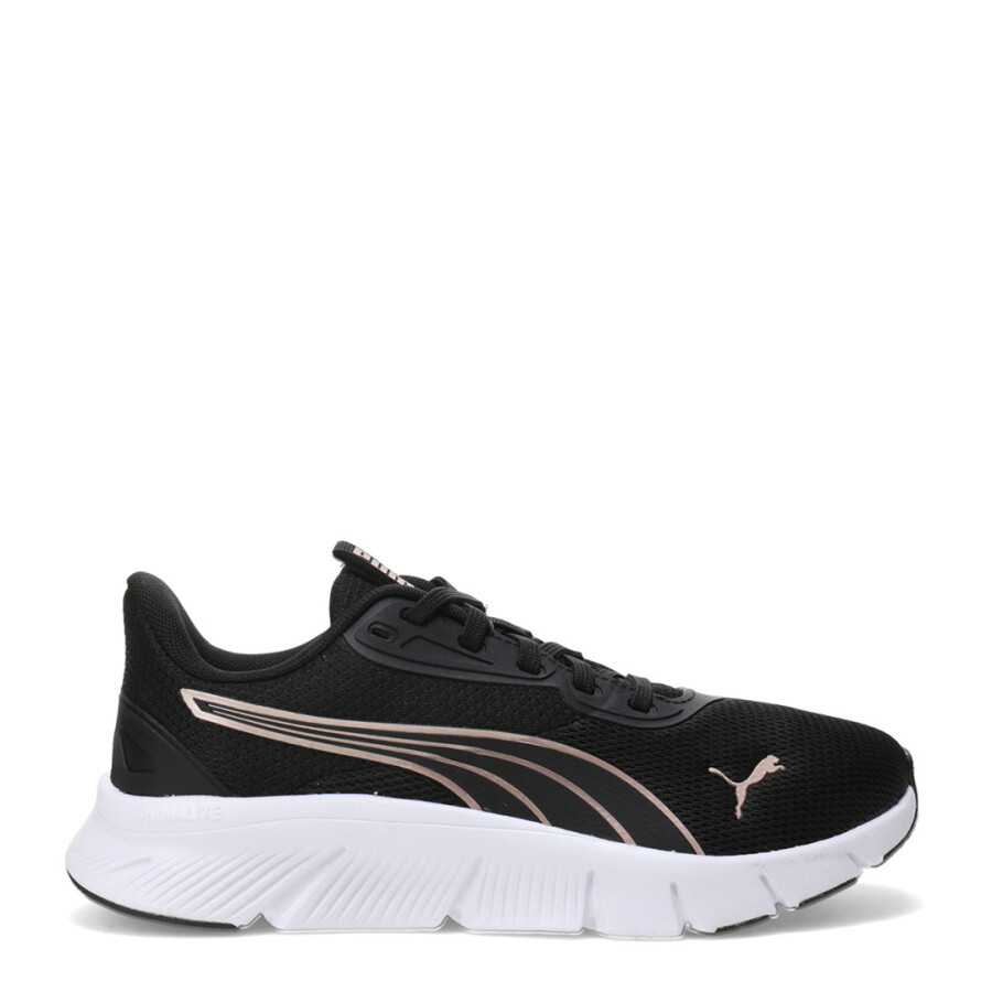 Championes de Mujer Puma Flex Focus Lite Modern Negro - Dorado