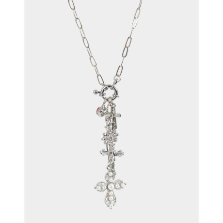 Collares Largo Multi Dijes Plateado