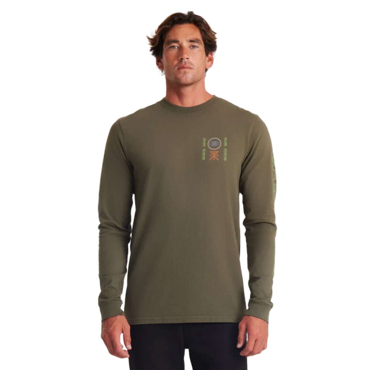 Remera Roark Open Roads - Verde musgo 