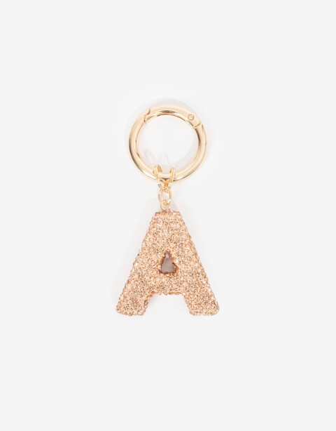 Llavero Strass Llavero Strass Letra "a" - Dorado Oro Claro