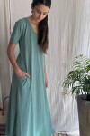 Vestido largo Lake Turquesa