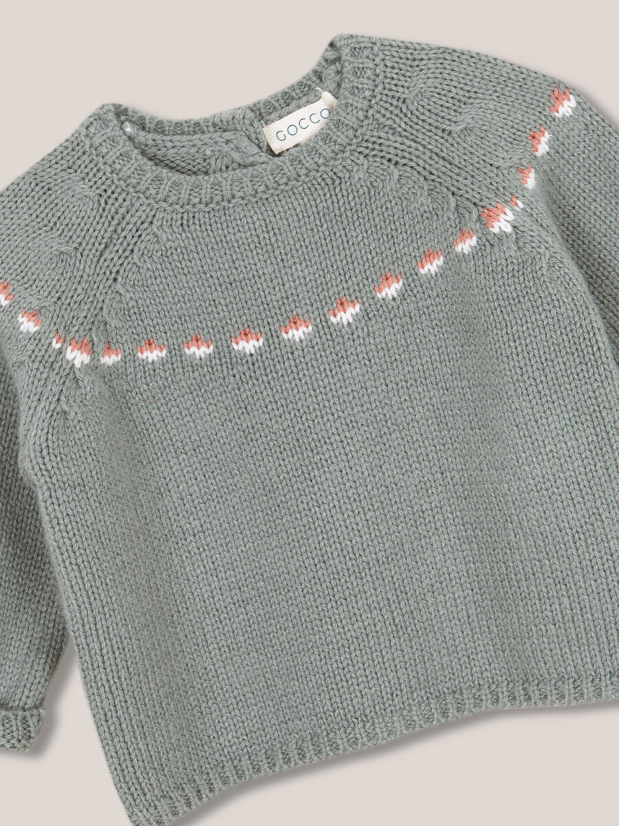 Jersey Con Greca Verde Seco