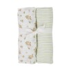 Set x2 sabanas muselina rosa