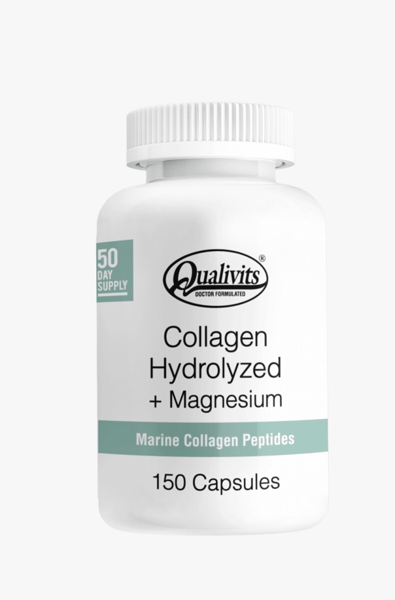 Qualivits Colágeno Hidrolizado + Magnesio 150 Cápsulas – Cuidado Óseo y Articular Avanzado