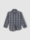 Camisa De Cuadro Tartan Petroleo Claro