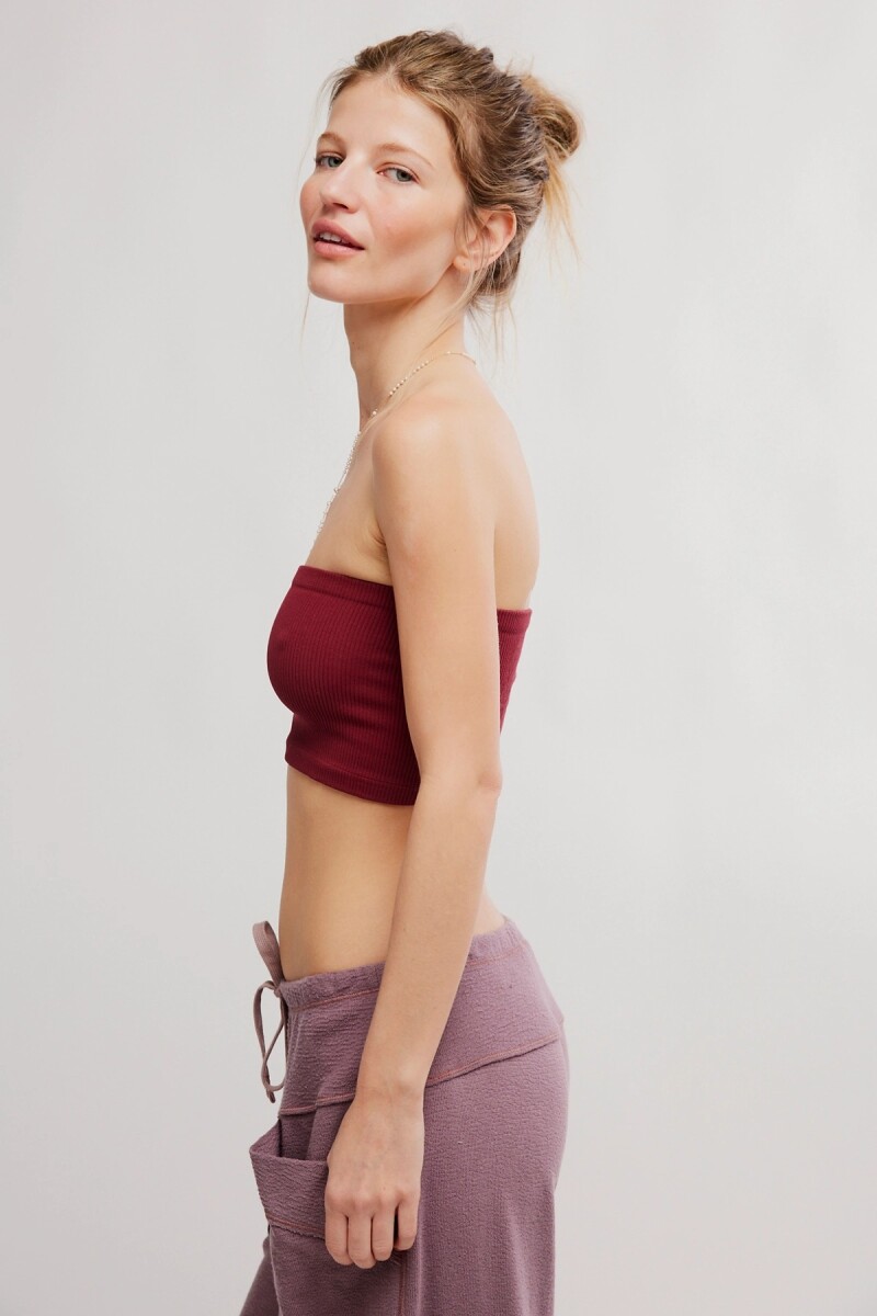 TOP BANDEAU AMELIA Bordo