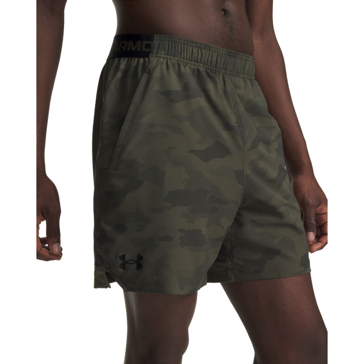 UA Vanish Woven 6in Prnt Sts-GRN - GRN-390 
