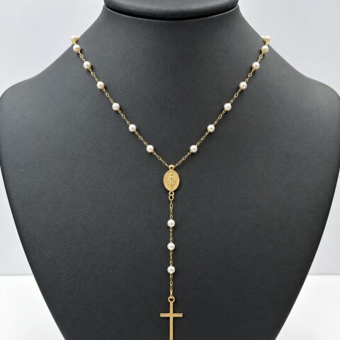 Rosario con perlas de cultivo Oro 9 Kt Rosario con perlas de cultivo Oro 9 Kt