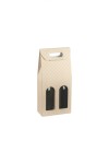 Caja c/ventana 2 botellas 18x9x38,5 - 37543 - MATELASSE NUDO Caja c/ventana 2 botellas 18x9x38,5 - 37543 - MATELASSE NUDO
