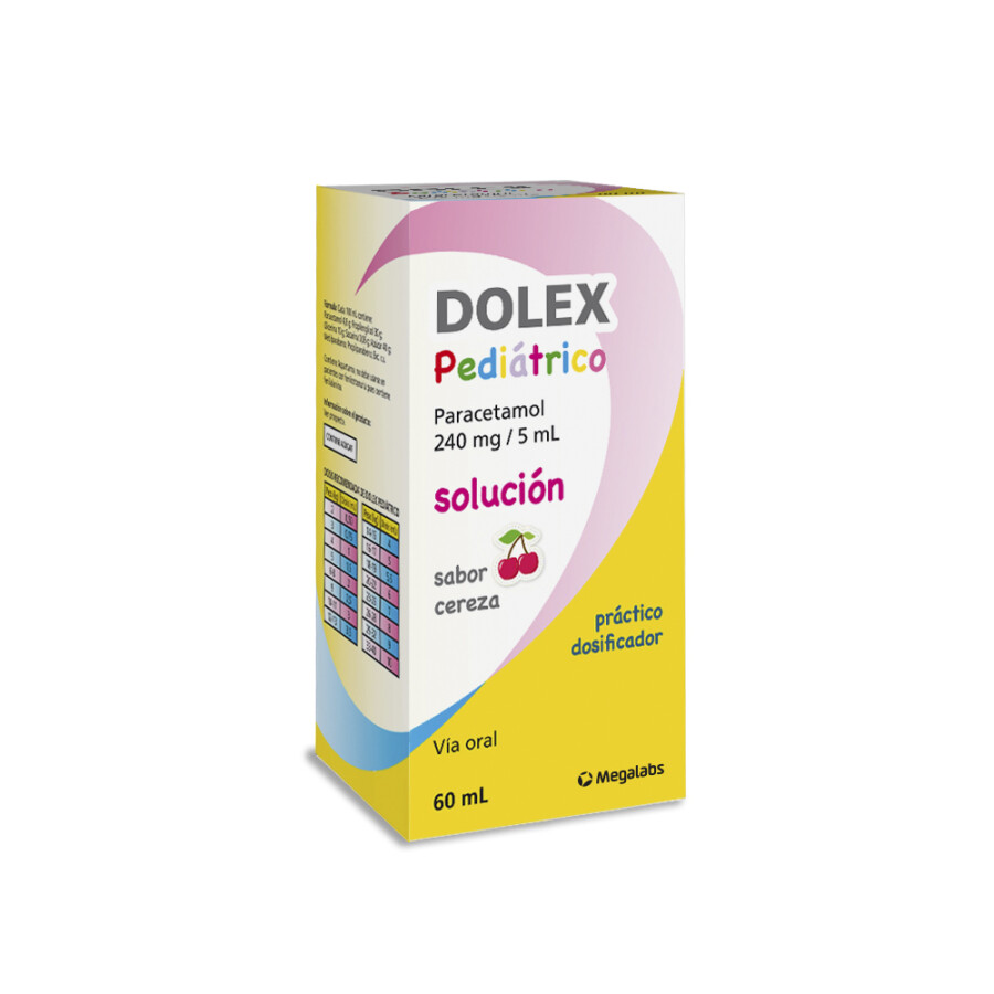 Dolex Pediátrico Solución Oral Sabor Cereza 60 ml con Gotero Dolex Pediátrico Solución Oral Sabor Cereza 60 ml con Gotero
