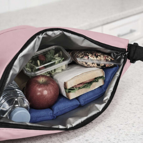 Lunchera térmica 6L con asa y correa para colgar 23x14x20cm Rosado
