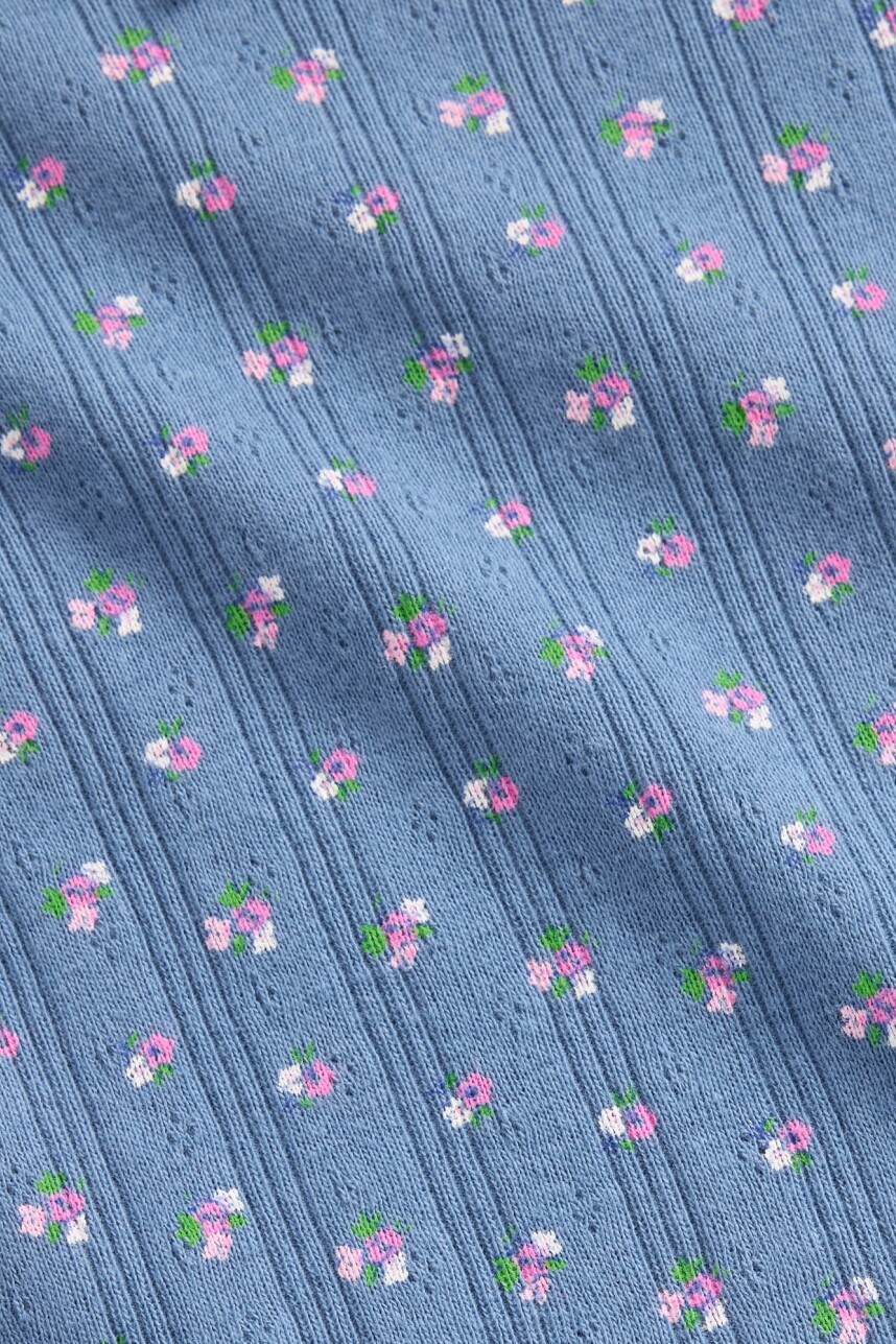 Remera Pointelle Toddler Niña Cornflower829