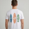 T-SHIRT TABLAS DE SURF BLANCO
