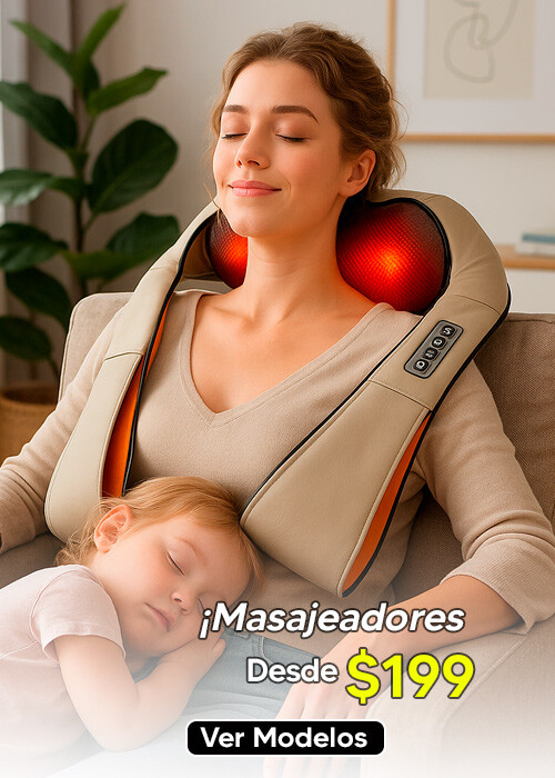 ¡Masajeadores para relajarte y disfrutar!