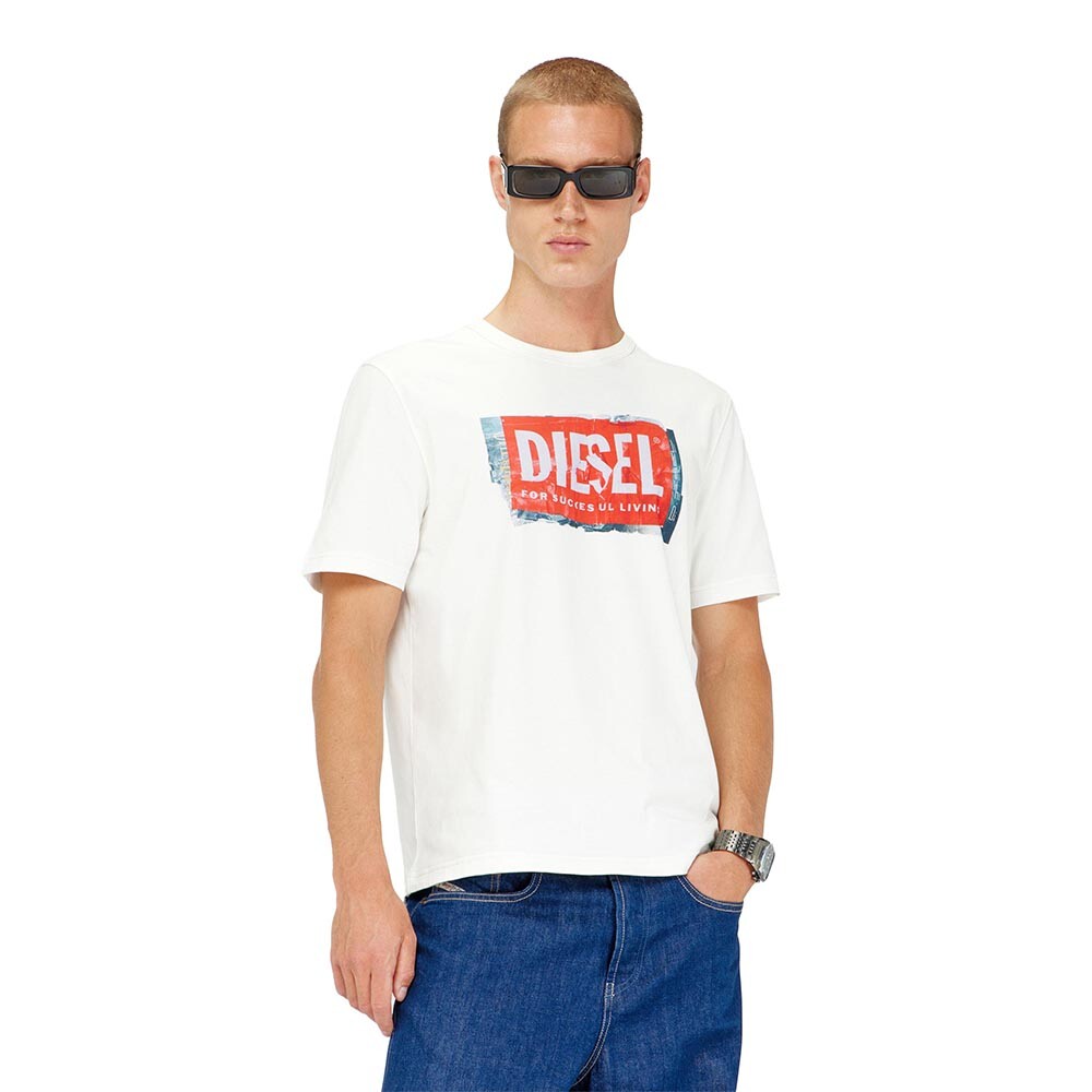 Camiseta Para Hombre T-Adjust-Q6 Blanco
