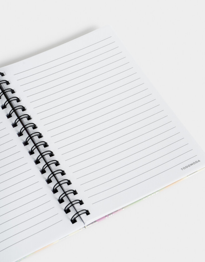 Anotadores Cuadernos y Memos Estampados Cuaderno A5 Holográfico Con Tag De Silicona - Combinacion Multicolor