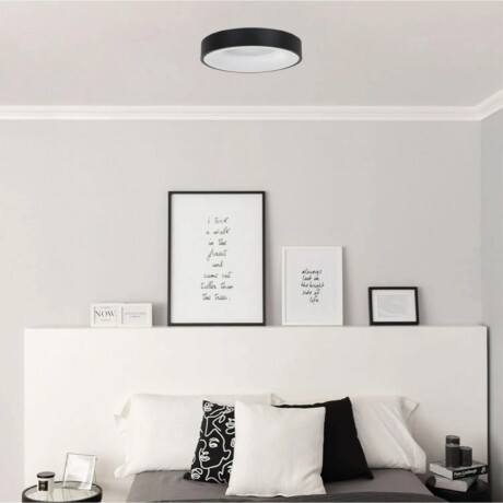 PLAFON LED REDONDO PHILADELPHIA S Ø30CM DIMERIZABLE - NEGRO Plafón LED Redondo Philadelphia 30CM Dimerizable Negro