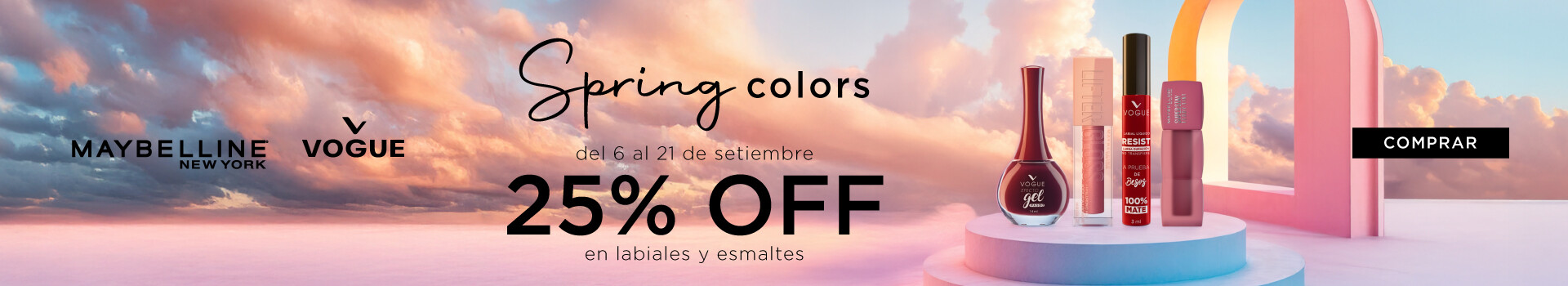 Spring Color 25% off.