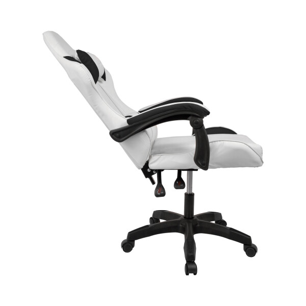 Silla Gamer Ergonomica Escritorio Reclinable Soporta 200kg Blanco con Negro Silla Gamer Ergonomica Escritorio Reclinable Soporta 200kg Blanco con Negro