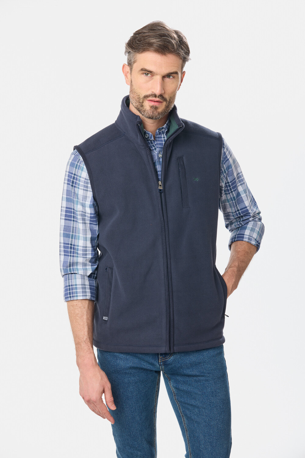 CHALECO POLAR DE ABRIGO Azul