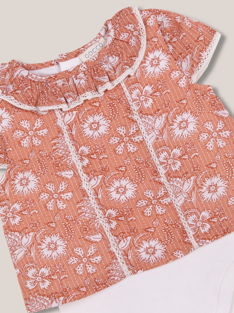 Blusa Flor India Rosa