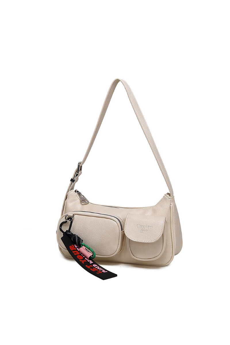 Cartera Bandolera Las Oreiro Crudo