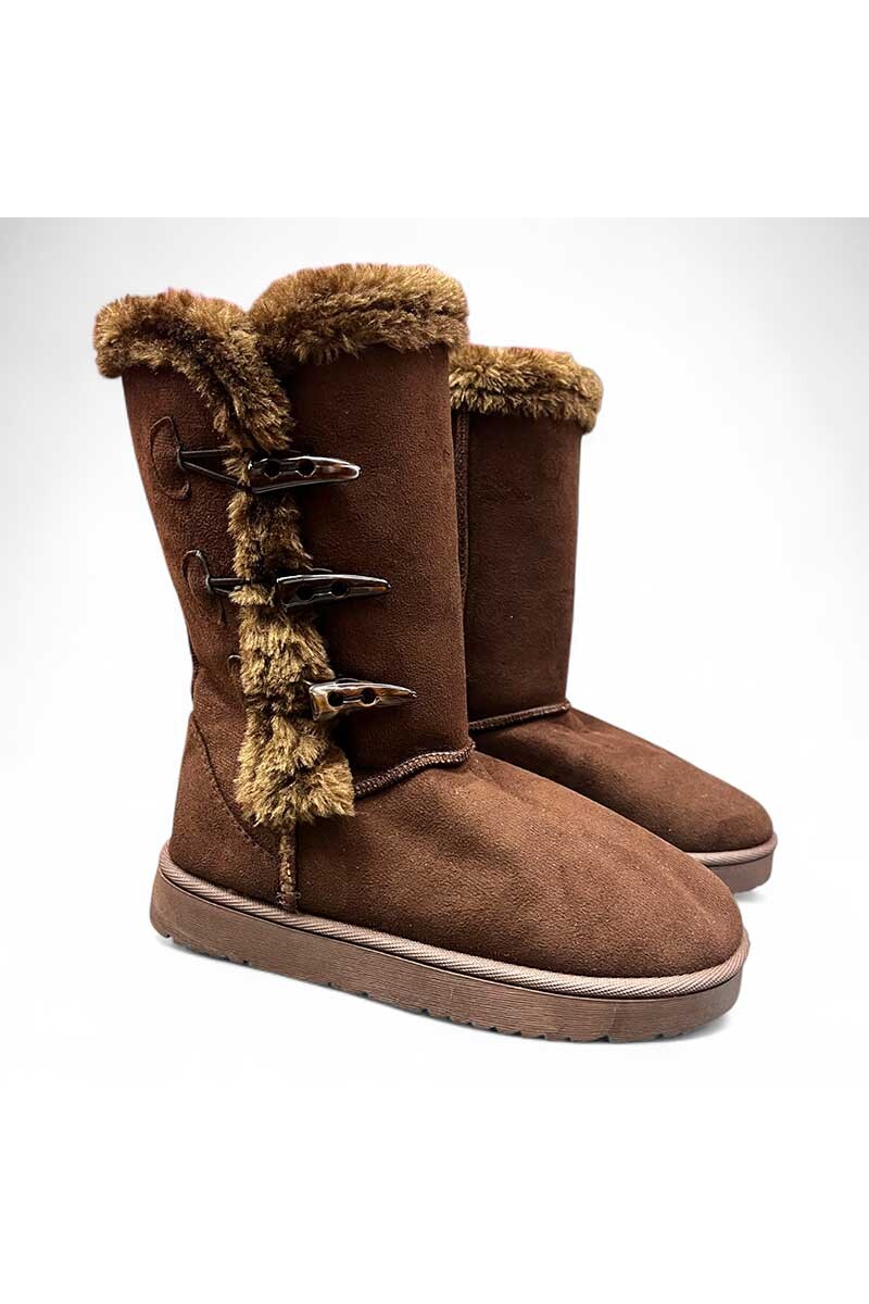 PANTUBOTA MUJER TRINY 3 BOTONES Marron