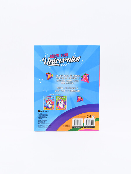 SUPER PEGA UNICORNIOS MULTICOLOR