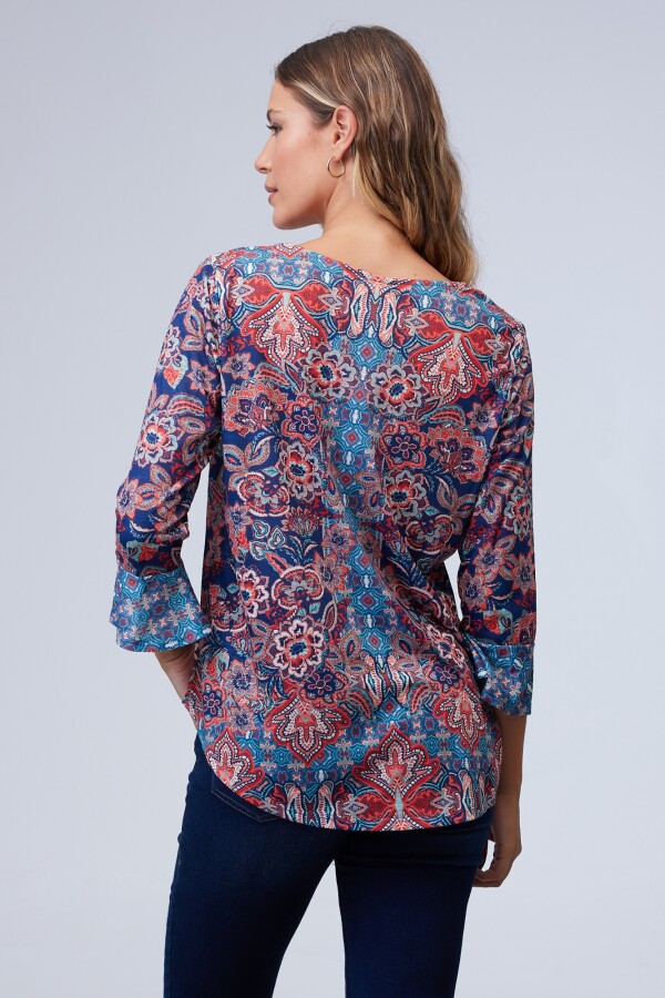 Blusa Print MULTI/AZUL