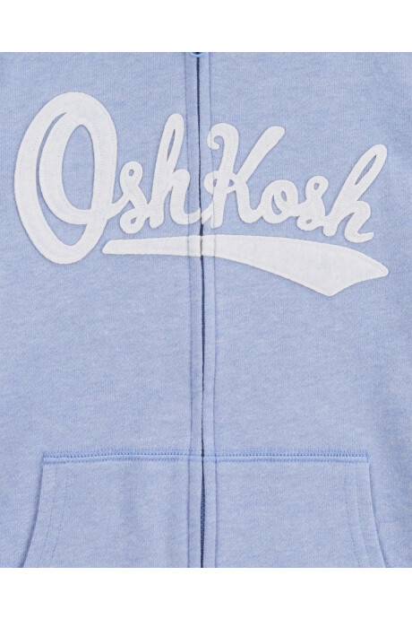 Campera de algodón, con capucha y logo. Talles 6-14 Sin color