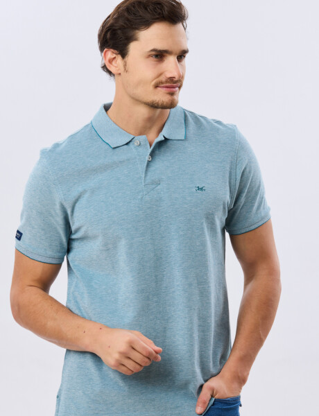 REMERA POLO LISA PIQUÉ Petroleo