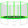 Cama Elástica Grande 3.05 + Cobertor + Red + Escalera Verde