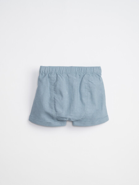 Short con botones Azul