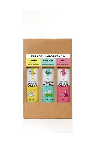 Aceite de Oliva - Tribox Saborizado 250ml. Aceite de Oliva - Tribox Saborizado 250ml.