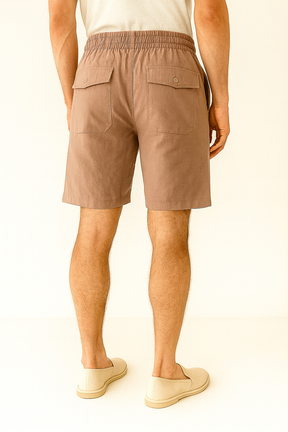 Bermuda Deriqui Beige Oscuro