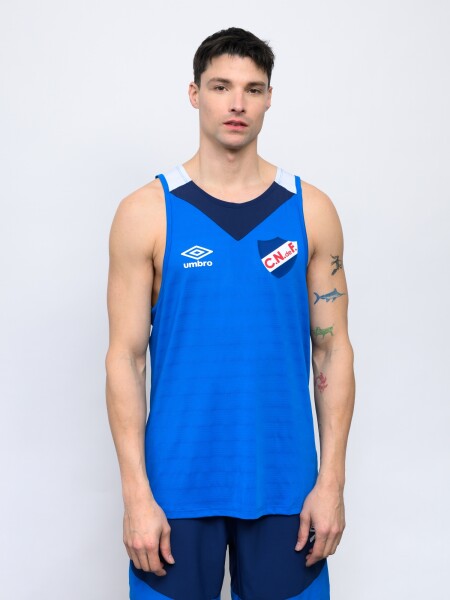 MUSCULOSA ORYN Nacional Hombre Azul Royal, Azul Marino, Blanco