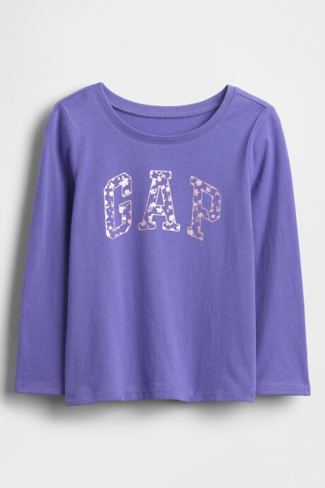 Remera Logo Gap Toddler Niña Blue Iris 2