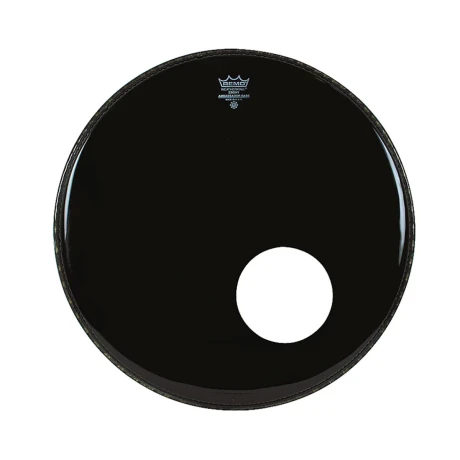 Parche Remo Ambassador Ebony 22"" Bass Hole Parche Remo Ambassador Ebony 22"" Bass Hole