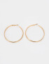 Aros Argollas Metal Aros De Metal - Dorado