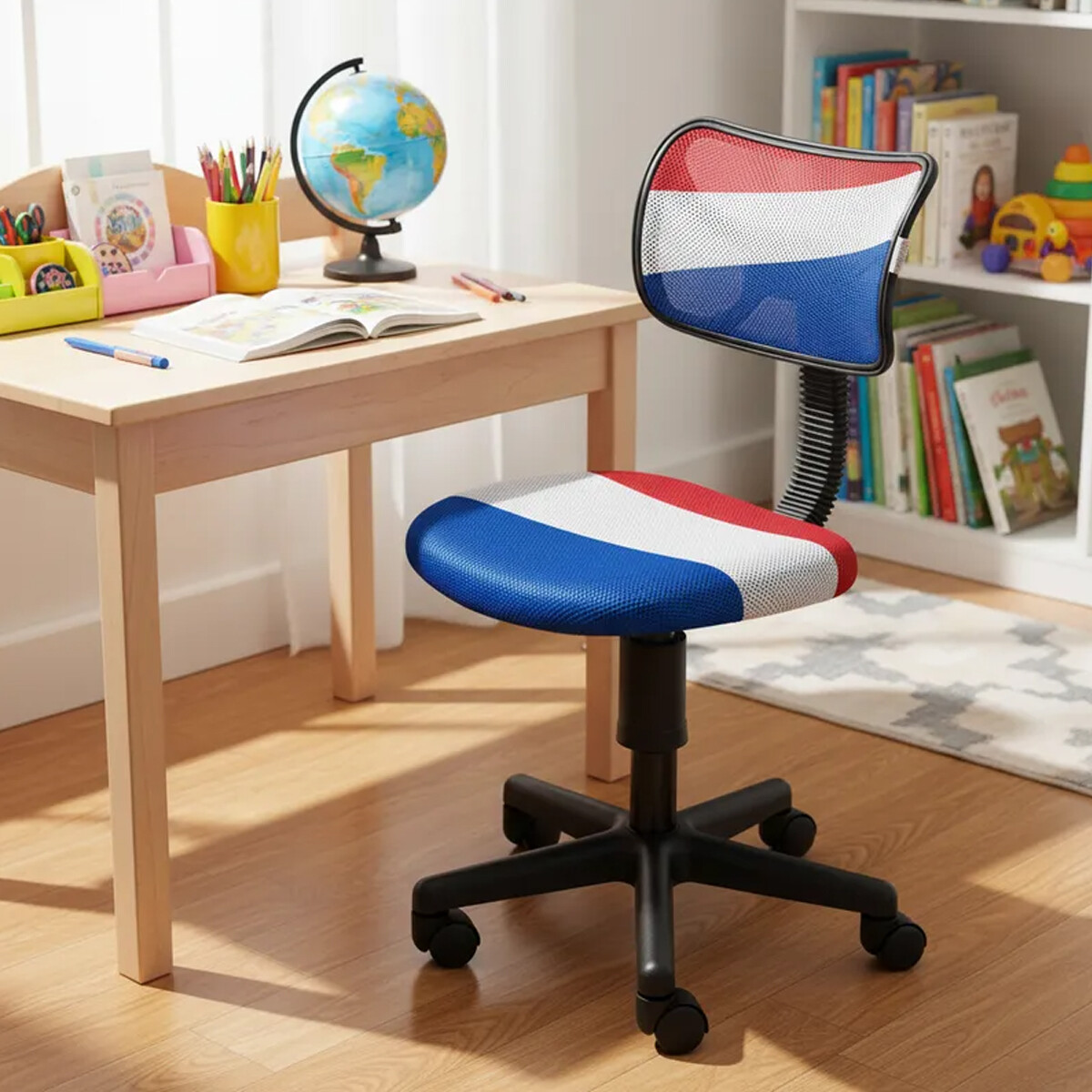 Silla De oficina Chica Colorida Con Altura Regulable 