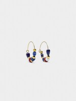 Aros Con Piedras multicolor
