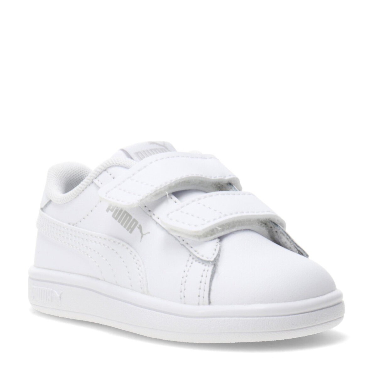 Championes Infantiles Puma Smash 3.0 Leather V - Blanco 